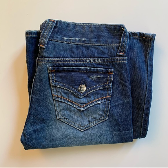 American Holic Vintage Y2K Wide Legged Flare Jeans - Picture 3 of 7